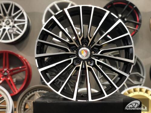 Ratlankis R20x10 5X112 ET 41 66.6 B5569 Black Polished (MB) For BMW (K4) (Rear+Front) AKC