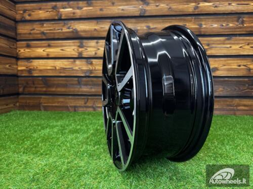 Ratlankis R15x6 4X98 ET 35 58.1 BK746 Black Polished (MB) For FIAT (R+P) AKC