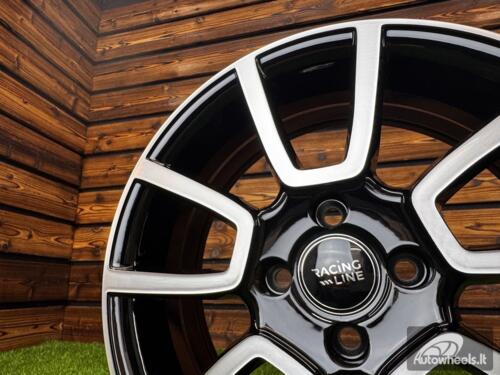 Ratlankis R15x6 4X98 ET 35 58.1 BK746 Black Polished (MB) For FIAT (R+P) AKC