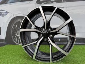 Ratlankis R17x7.5  5X112  ET  45  57.1  B5801  (FBX256)  Black Polished (MB)  For VW  (Z5)  (HYBRID FORGED) AKC