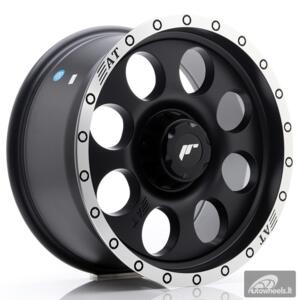 JR Wheels JRX4 17x8.5 ET20-35 BLANK Matt Black w/Machined Lip