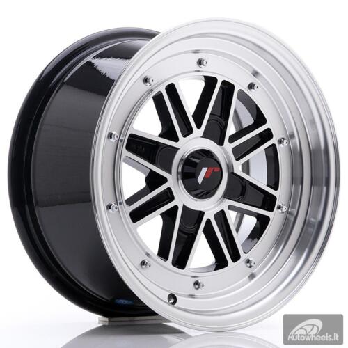 JR Wheels JR31 15x7.5 ET20 4H BLANK Gloss Black Machined Face