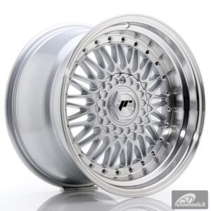 JR Wheels JR9 17x10 ET20 5x112/120 Silver w/Machined Lip+Silver Rivets