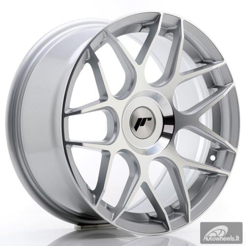 JR Wheels JR18 17x8 ET25-35 Blank Machined Silver