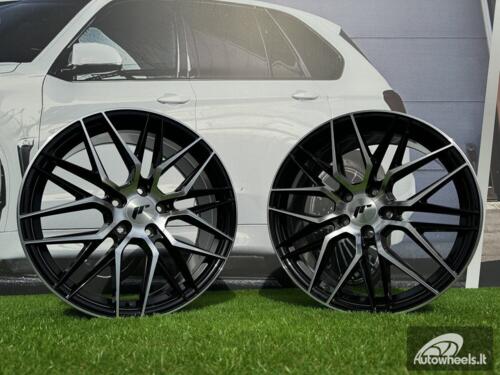 JR Wheels JR28 18x8,5 ET20-40 5H BLANK Gloss Black Machined Face