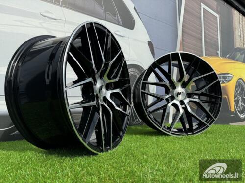 JR Wheels JR28 18x8,5 ET20-40 5H BLANK Gloss Black Machined Face