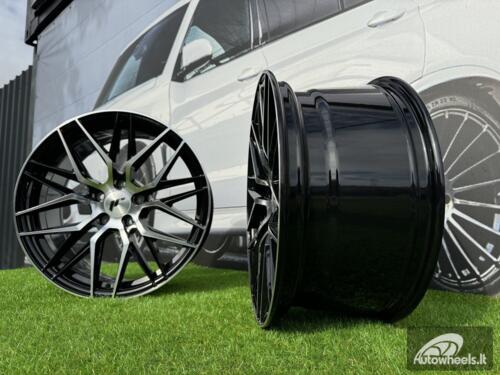 JR Wheels JR28 18x8,5 ET20-40 5H BLANK Gloss Black Machined Face