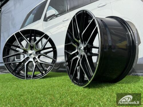 JR Wheels JR28 20x10 ET20-40 5H BLANK Gloss Black Machined Face