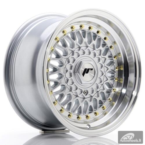 JR Wheels JR9 15x8 ET20 4x100/108 Silver w/Machined Lip