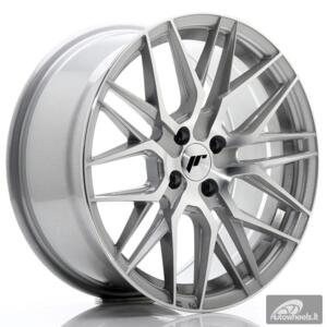 JR Wheels JR28 17x8 ET40 4x100 Silver Machined Face