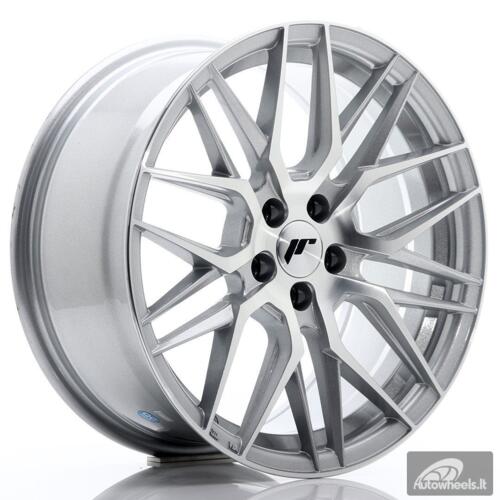 JR Wheels JR28 17x8 ET35 5x100 Silver Machined Face