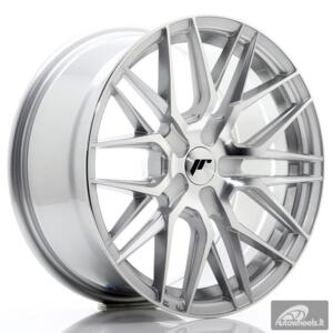 JR Wheels JR28 17x8 ET25-40 BLANK Silver Machined Face