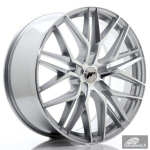 JR Wheels JR28 22x9 ET30-45 5H BLANK Silver Machined Face