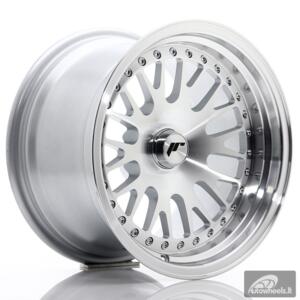 JR Wheels JR10 15x9 ET0-20 Blank Silver Machined Face