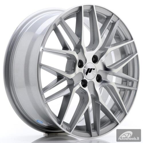 JR Wheels JR28 17x7 ET40 4x100 Silver Machined