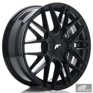 JR Wheels JR28 17x7 ET20-45 BLANK Glossy Black