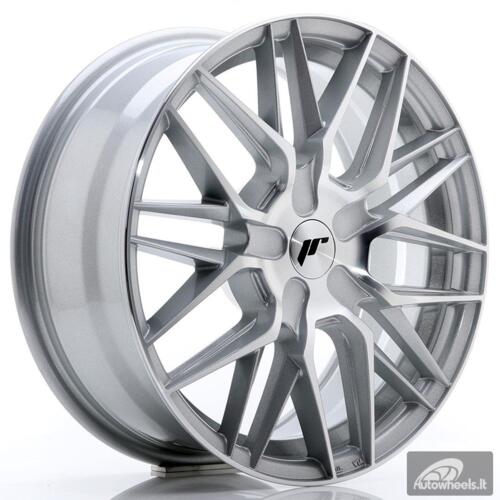 JR Wheels JR28 17x7 ET20-45 BLANK Silver Machined Face