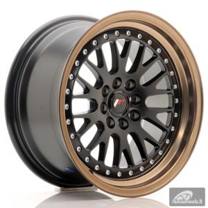 JR Wheels JR10 16x8 ET20 4x100/108 Matt Black w/Bronze Lip
