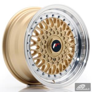 JR Wheels JR9 15x7 ET20 4x100/108 Gold w/Machined Lip