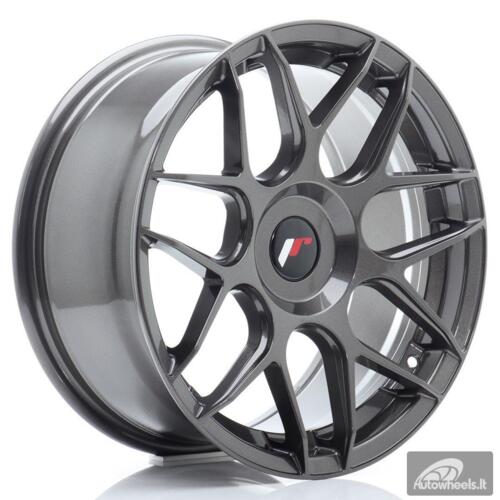 JR Wheels JR18 17x8 ET35 Blank Hyper Gray