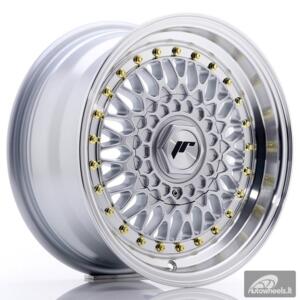 JR Wheels JR9 15x7 ET20 4x100/108 Silver w/Machined Lip