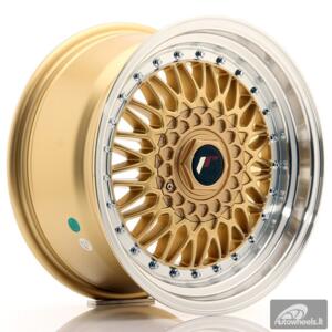 JR Wheels JR9 16x8 ET25 4x100/108 Gold w/Machined Lip