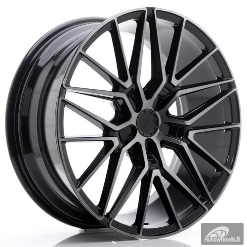 JR Wheels JR38 20x8,5 ET20-45 5H BLANK Black Brushed w/Tinted Face