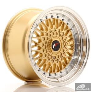 JR Wheels JR9 16x9 ET20 4x100/108 Gold w/Machined Lip