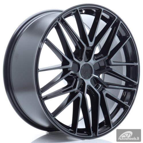 JR Wheels JR38 21x9 ET10-52 5H BLANK Black Brushed w/Tinted Face