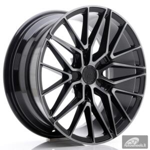 JR Wheels JR38 18x8 ET42 5x112 Black Brushed w/Tinted Face