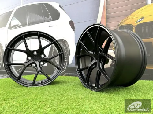 JR Wheels SL01 17x7 ET20-40 5H BLANK Matt Black