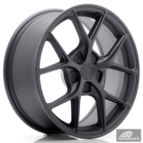 JR Wheels SL01 17x7 ET20-40 5H BLANK Matt Gun Metal