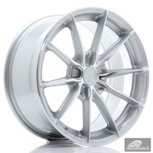 JR Wheels JR37 17x8 ET20-40 5H BLANK Silver Machined Face