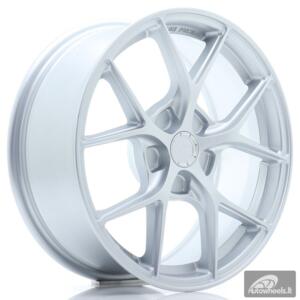 JR Wheels SL01 17x7 ET20-40 5H BLANK Matt Silver