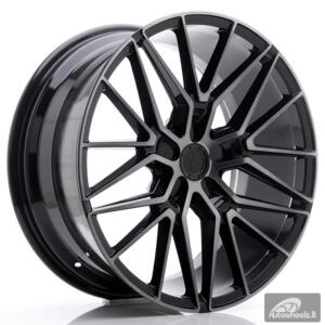 JR Wheels JR38 20x9 ET20-45 5H BLANK Black Brushed w/Tinted Face