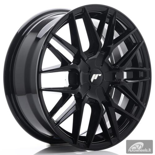 JR Wheels JR28 17x7 ET35-45 BLANK Glossy Black