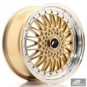 JR Wheels JR9 18x8 ET35 5x100/120 Gold w/Machined Lip