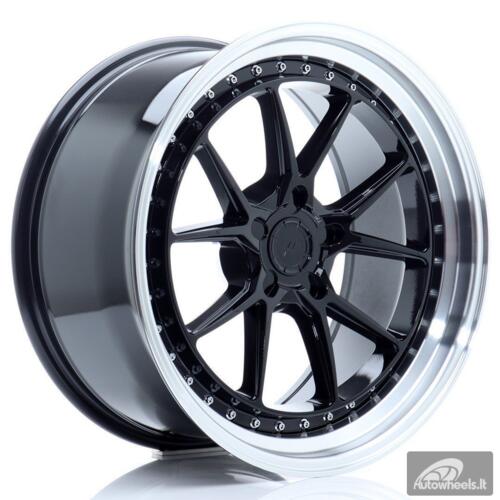 JR Wheels JR39 19x9,5 ET15-35 5H BLANK Glossy Black w/Machined Lip