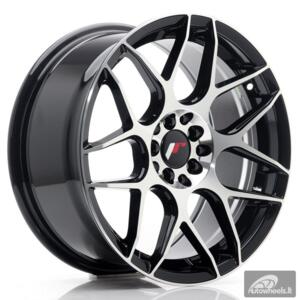 JR Wheels JR18 17x8 ET35 5x100/114 Gloss Black Machined