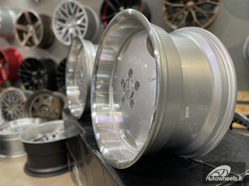 Ratlankis Mercedes Larzon Monoblock 18X8.5 5X112 ET35 66.6 Silver and polished lip