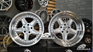 Ratlankis BMW AC Schnitzer Style 18X11 5X120 ET25 74.1 Silver and polished lip