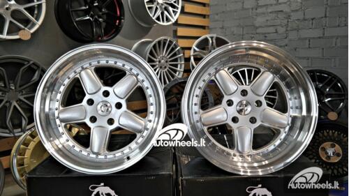 Ratlankis BMW AC Schnitzer Style 18X11 5X120 ET25 74.1 Silver and polished lip