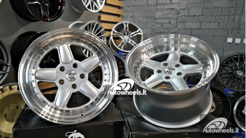 Ratlankis BMW AC Schnitzer Style 18X11 5X120 ET25 74.1 Silver and polished lip