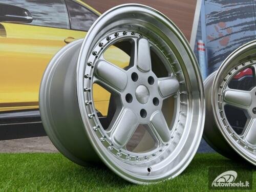 Ratlankis BMW AC Schnitzer Style 18X11 5X120 ET25 74.1 Silver and polished lip