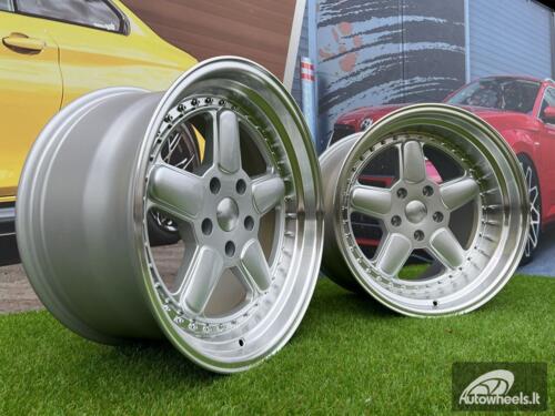 Ratlankis BMW AC Schnitzer Style 18X11 5X120 ET25 74.1 Silver and polished lip