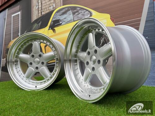 Ratlankis BMW AC Schnitzer Style 18X11 5X120 ET25 74.1 Silver and polished lip