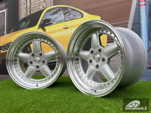 Ratlankis BMW AC Schnitzer Style 18X11 5X120 ET25 74.1 Silver and polished lip