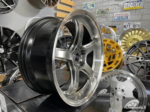 Ratlankis JDM Work Concept Style 18X8.5 5X114.3 ET28 73.1 Hyper black machined lip