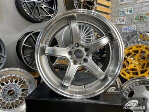 Ratlankis JDM Work Concept Style 18X9.5 5X114.3 ET22 73.1 Hyper black machined lip