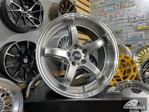 Ratlankis JDM Work Concept Style 18X9.5 5X114.3 ET22 73.1 Hyper black machined lip